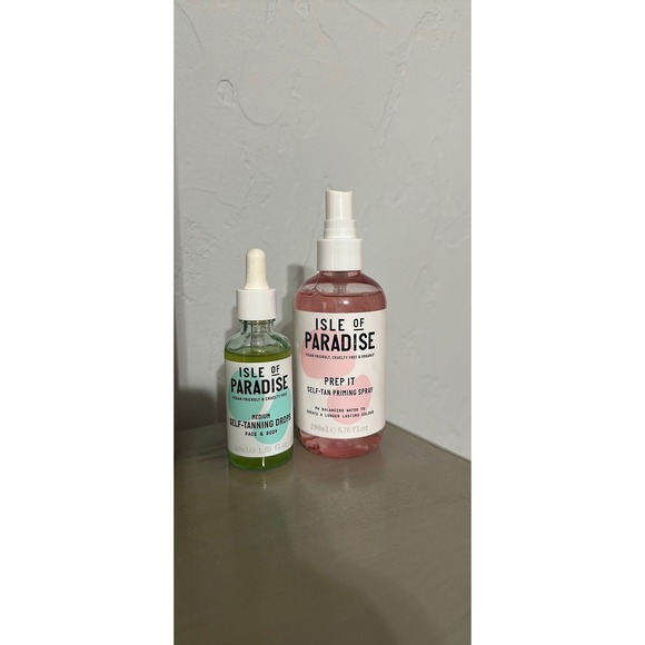 Isle‎ of Paradise Self Tan Drops + Priming Spray Vegan Cruelty Free - Picture 1 of 1